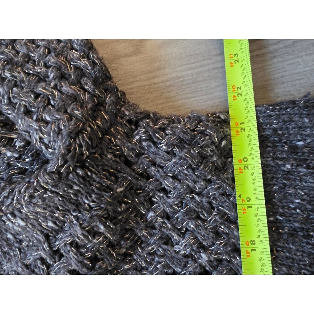 Chicos Womens Wool Blend Knit Cardigan Sweater Size 3 Gray Button Closure XL - Picture 8 of 8